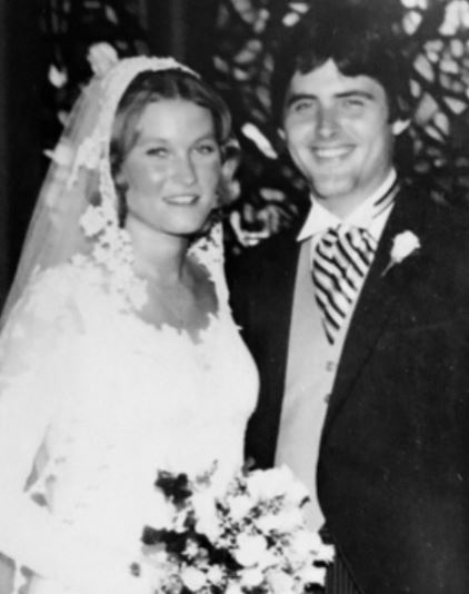 Charlotte Huffman's mother and father at their wedding day